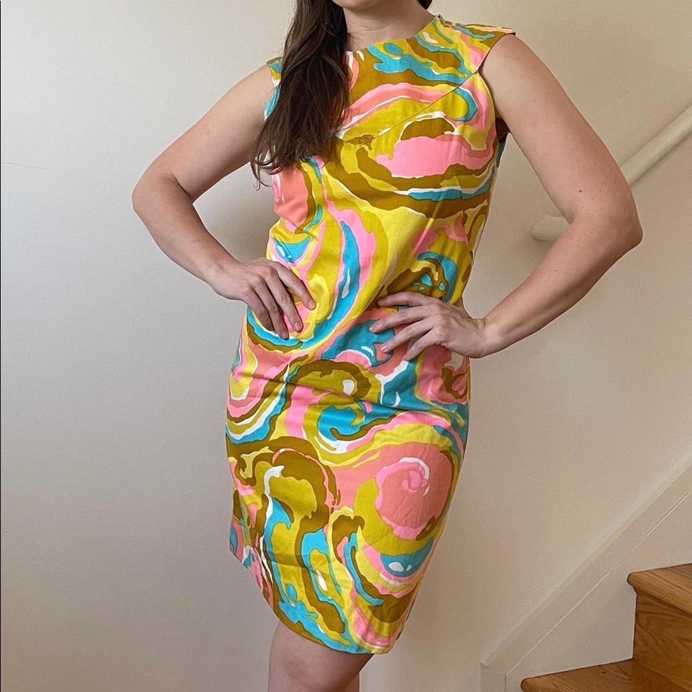 groovy vintage 1960s shirt dress